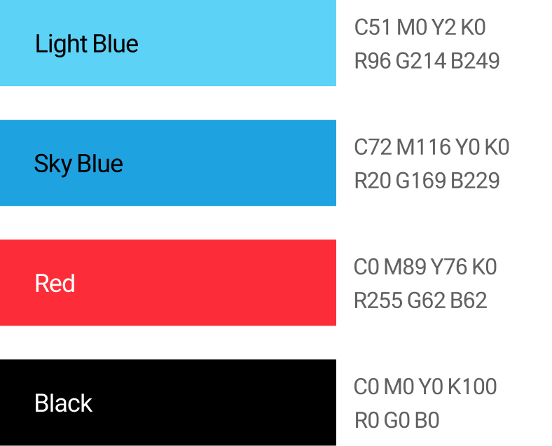 캐릭터 턴어라운드 및 색상 규정
